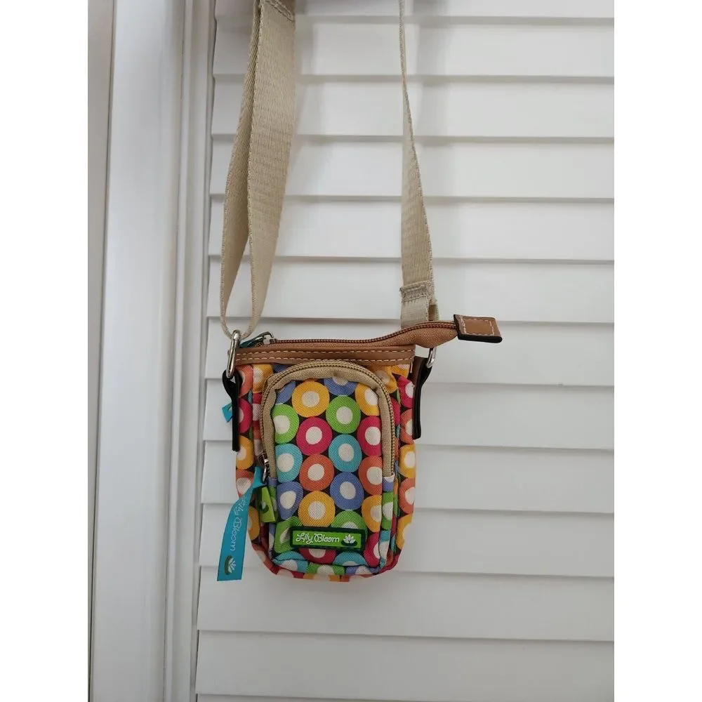 Lily Bloom Women's mini  Crossbody Bag Purse Phone Wallet‎ Multicolor
